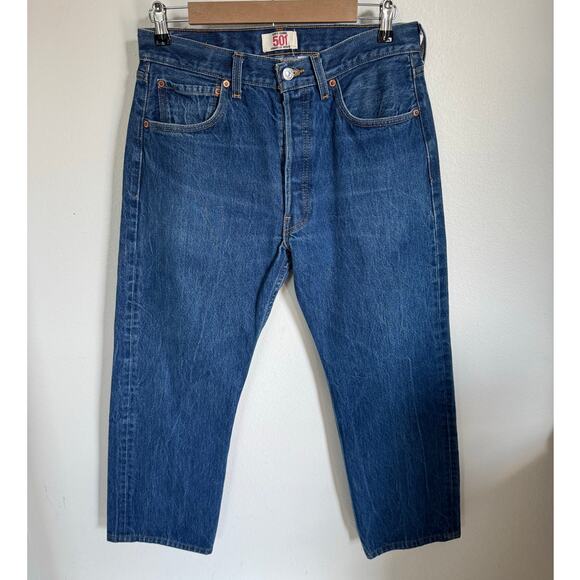 Levi's Original 501 Straight Leg Button Fly Men's Jeans Size 33x32 - Picture 1 of 8